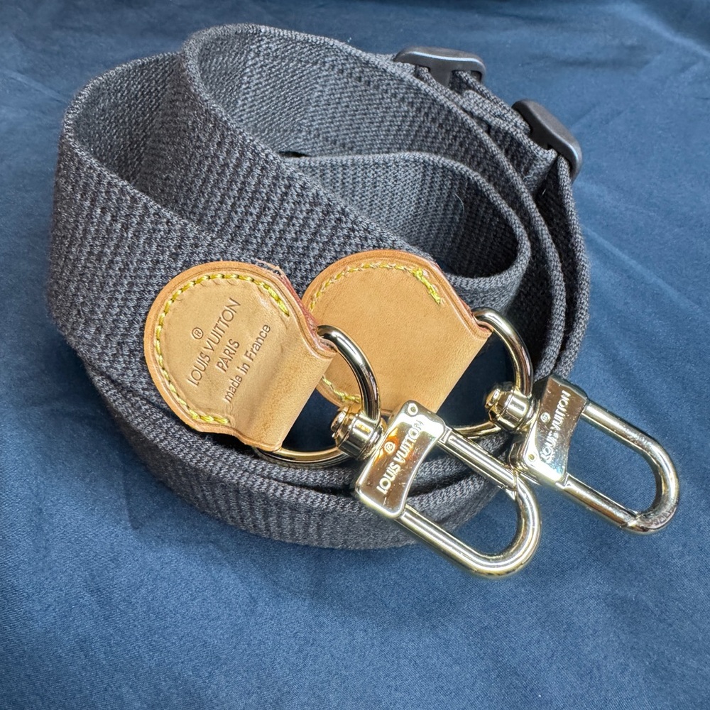 Louis Vuitton Brown Canvas Strap with Vachetta Leather & Gold Hardware